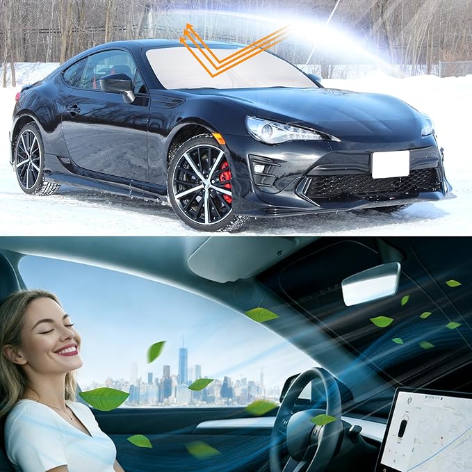 Windshield Sun Shade Window Sunshade Custom Fit 2017-2021 Toyota 86/2022-2023 Toyota GR86/2013-2023 BRZ/2012-2016 Scion FR-S FRS Accessories