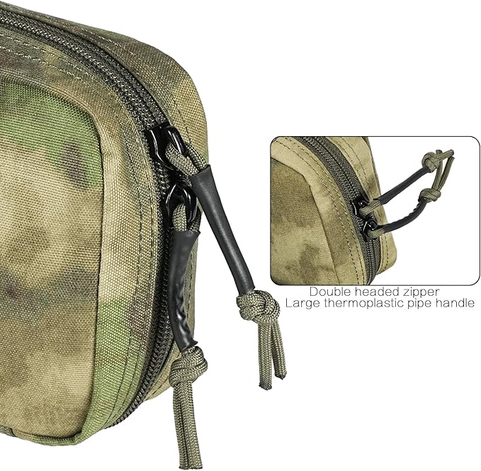 Ifak Pouch-Rapid Deployment Tactical MOLLE Trauma Kit Pouches, Quick Release Tear-Off Medical First Aid Kit Organiser with Red Immediate Identify for Emergency Surviva.