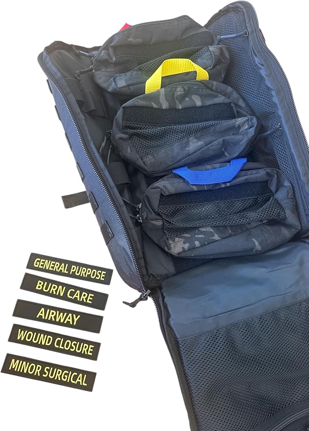 Redemption Tactical Crusader Medical Backpack Tactial First Aid Backpack (Black OCP Camo)