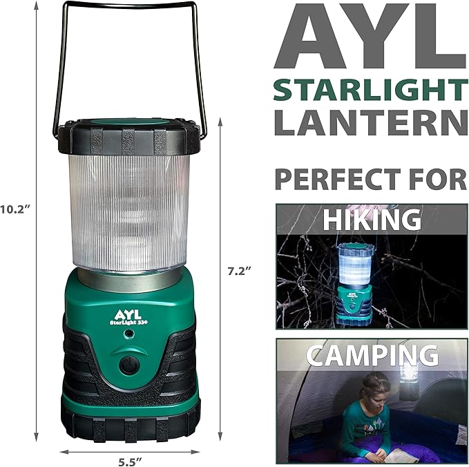 StarLight LED Camping Lantern - Water Resistant - Shock Proof - Long Lasting Up To 6 DAYS - 1000 Lumens Ultra Bright