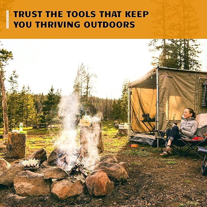 Bushcraft Survival Fire Starter Jute Tinder Rope and Bellow - Natural Weather Resistant Kindling - Waterproof Emergency Fire Kit for Campfires, Stoves & Fire Pits - 2 Pack