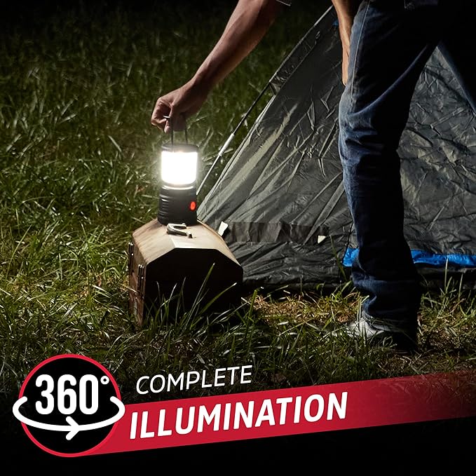 ENERGIZER LED Lantern X1500 (2-Pack), IPX4 Water Resistant Tent Lights, Super Bright Battery Powered Lanterns for Camping, Outdoors, Emergency