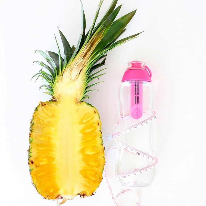 Dafi Sport Water Bottle with Filter PINK | 24 oz | personal reusable water bottle, backpacking filter replacement, tap water straw purifier, water for travel | Made in Europe