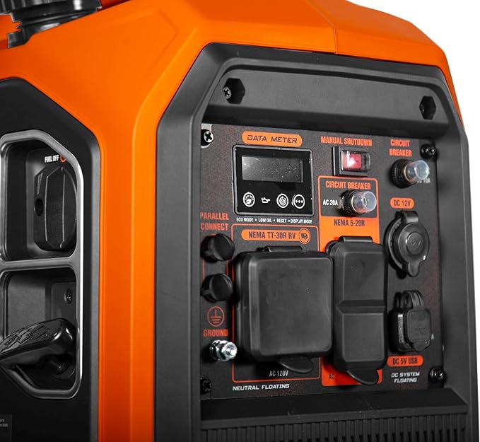 WEN 4500-Watt Inverter Generator, RV-Ready, Quiet, Portable, Gasoline powered and Lightweight with Fuel Shut Off (56432i)