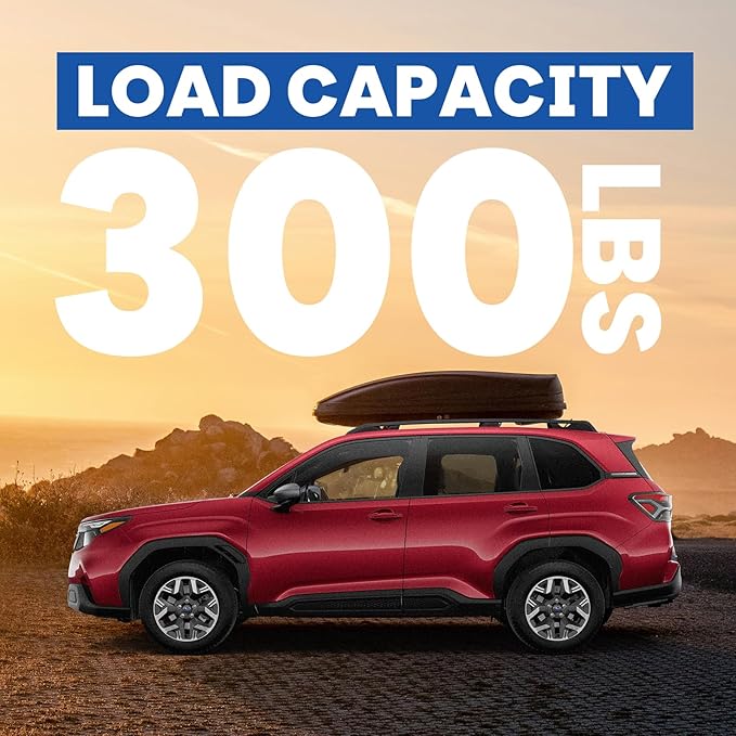 300LBS Roof Rack Cross Bars Compatible with Subaru Forester 2014-2026(NOT for Wilderness) Heavy-Duty Aluminum Crossbars Roof Rails Rooftop Cargo Basket Carrier Bag Luggage Canoe Kayak Bike