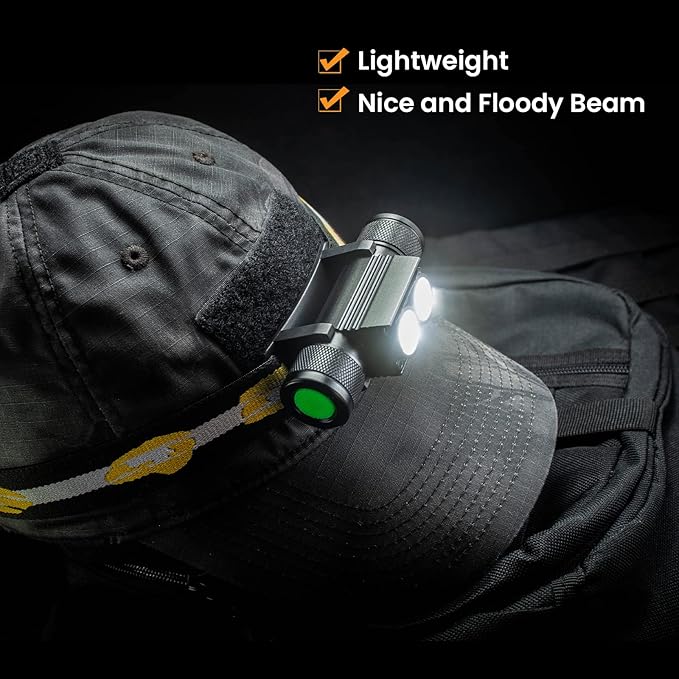 sofirn Rechargeable Headlamp, H25L 1000 Lumen with Dual LED 5000K 90 High CRI, Super Bright USB Headlamp Flashlight for Running Camping Hiking Fishing Backpacking Reading