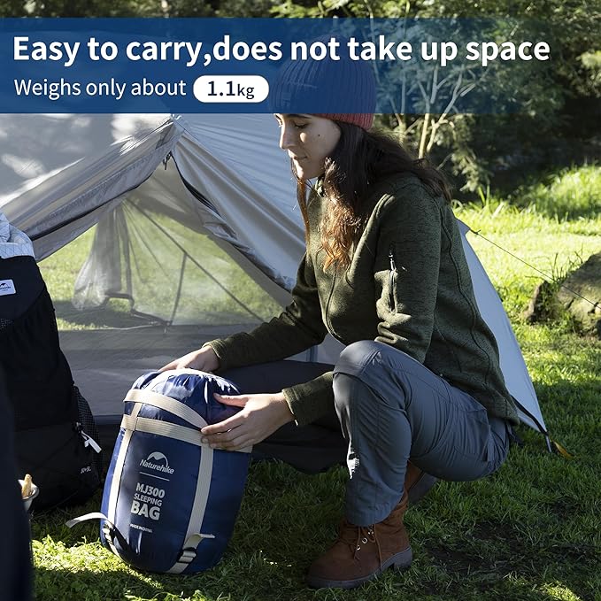 Naturehike Sleeping Bags for Adults, 10℉ 30℉ Mummy Backpacking Sleeping Bag, 0 Degree Lightweight Sleeping Bag Warm for Camping, Hiking