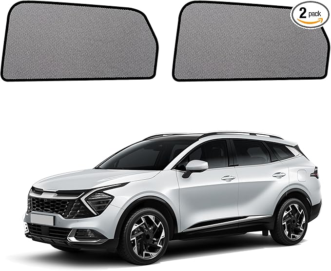 Car Window Shades for 2023-2026 Sportage - Rear Side Window Sun Shade for Baby, Breathable Mesh Car Privacy Window Covers, UV Protection and Heat Insulation for Road Trips, Napping, Camping
