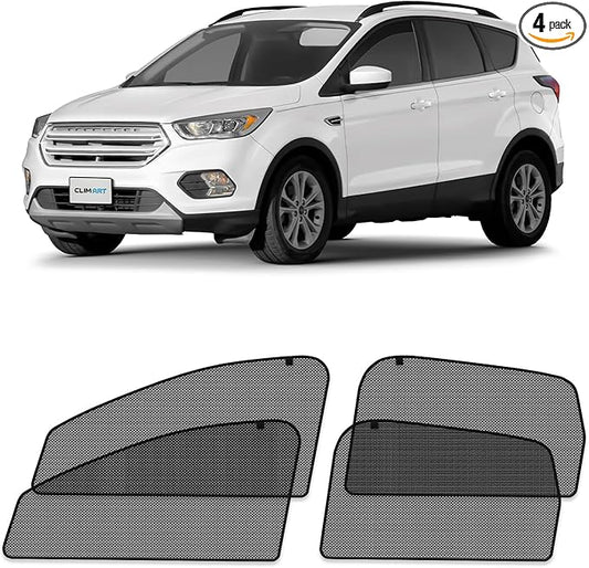 CLIM ART Magnetic Car Window Shades for Ford Escape 2013-2019 – Custom-Fit Sun Blocker Curtains, Side Window Covers, Essential Car Accessories for Camping, Baby, and Privacy Protection - MS0218