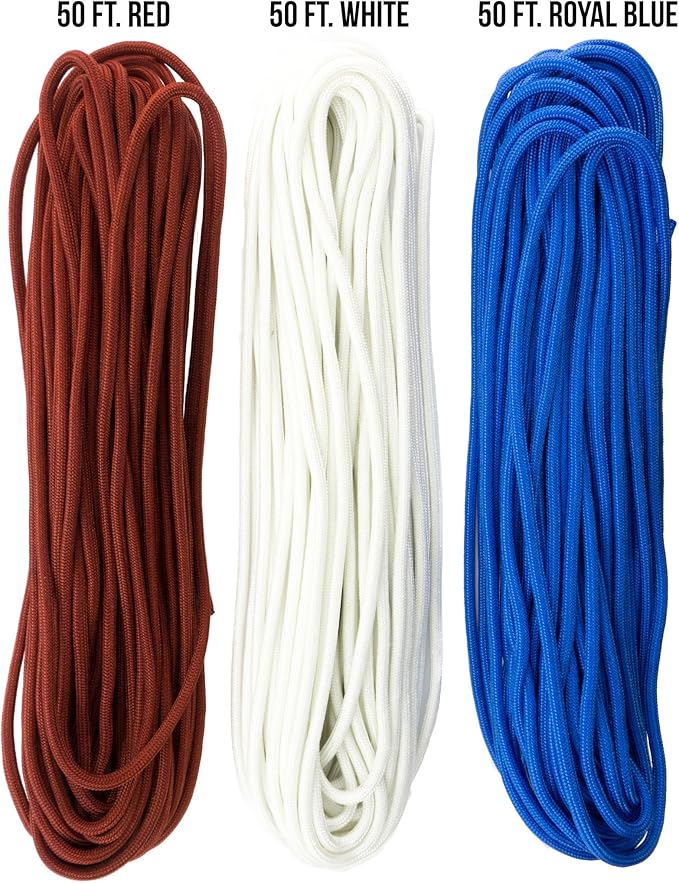 TOUGH-GRID 750 Paracord Military Grade Nylon Rope - Type IV Mil-Spec Made in USA - Tactical Survival Cord
