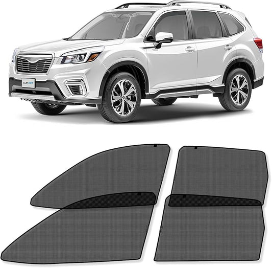 CLIM ART Magnetic Car Window Shades for Subaru Forester 2019-2024 – Custom-Fit Sun Blocker Curtains, Side Window Covers, Essential Car Accessories for Camping, Baby, and Privacy Protection - MS0162