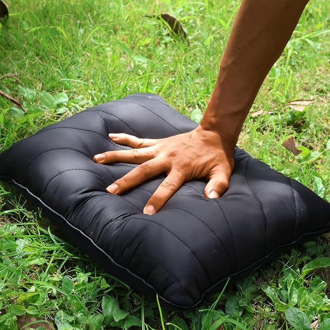 Camping Pillow,Supportive Compressible Travel Pillow Lightweight Camp Pillow with Storage Bag for Camping,Hiking,Backpacking,Airplane