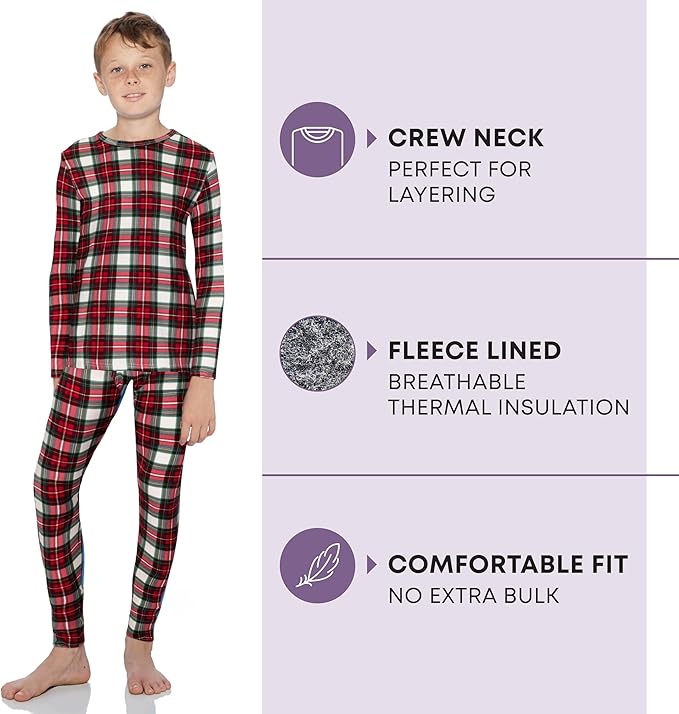 Rocky Thermal Underwear for Kids, Boys Thermals, Long Johns Underwear, Base Layer for Cold Weather/Skiing
