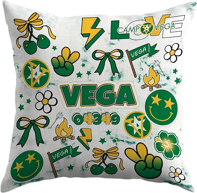 Gilbins Camp Bunk Kids Autograph Pillows A Great Gift for Boys Or Girls (Camp Vega)