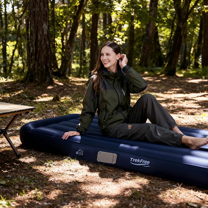 Self-Inflating Sleeping Pad with Electric Pump, 4 Season Camping Mattress Pad, Camping Essentials Gear for Tent Travel Car