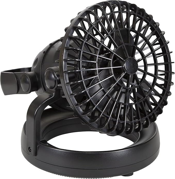 Stansport 450 18-LED Camping Lantern with Fan , Black
