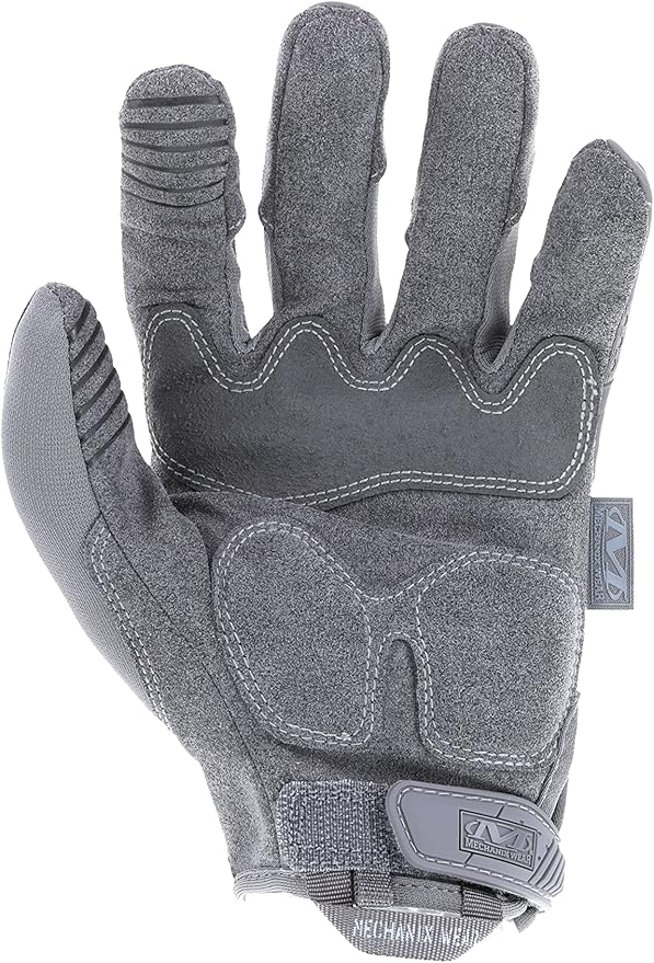 Mechanix Wear: M-Pact Tactical Gloves with Secure Fit, Touchscreen Capable Safety Gloves for Men, Work Gloves with Impact Protection and Vibration Absorption (Grey, X-Large)