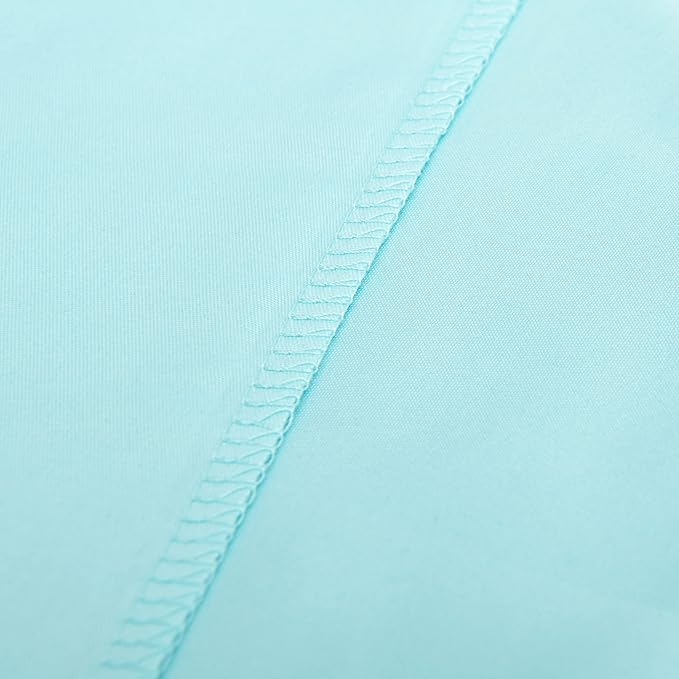 NTBAY Microfiber Toddler Pillowcases with Envelope Closure, 2 Pack 100% Brushed Microfiber Super Soft Travel Kids Nursery Pillow Cases, 14"x20" Fits Pillows Sized 12"x16" 13"x18" 14"x19", Aqua