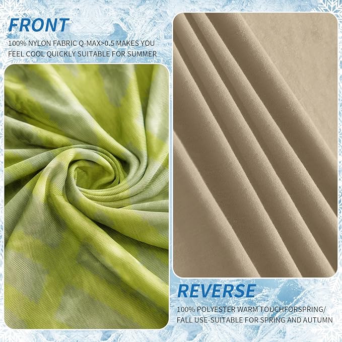 Guohaoi Cooling Blanket for HotSleepers - Arc-Chill Q-Max >0.5 Cool Fiber, 100% Oeko-Tex Certified, Summer Lightweight Throw Blanket, Absorbs Heat to Keep Body Cool for Night Sweats(60x90)