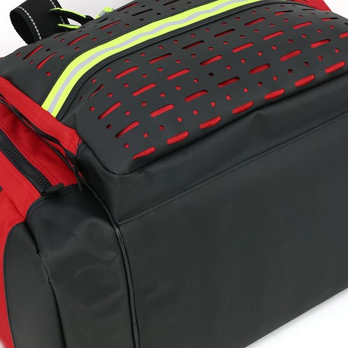 Lightning X Extra Large Medic First Responder EMT Trauma Bag Stocked w/Fill Kit C - RED