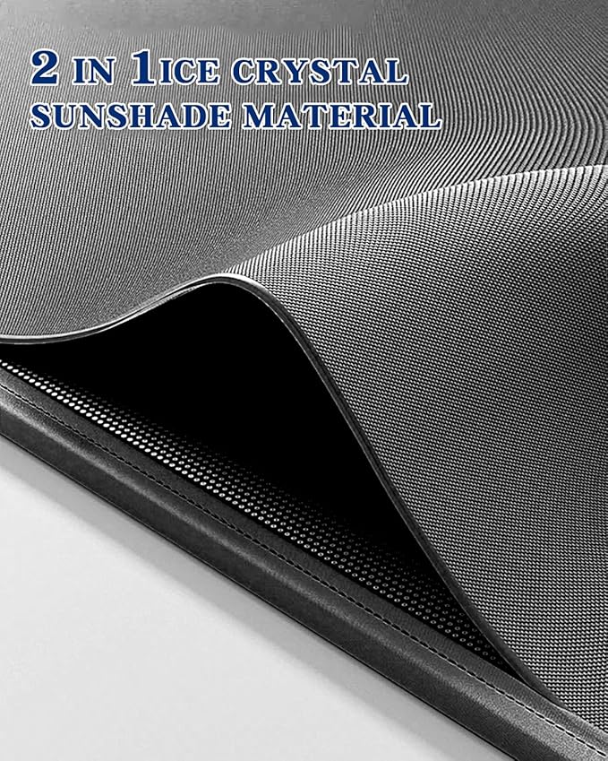 Black Sunshade Roof for Tesla Model 3 2018-2023/ Model 3 Highland 2024-2026 Accessories Roof Sun Shade, Sun Protection Heat Insulation No Gap Keep Cool UV Ray Protection, Easy to Install