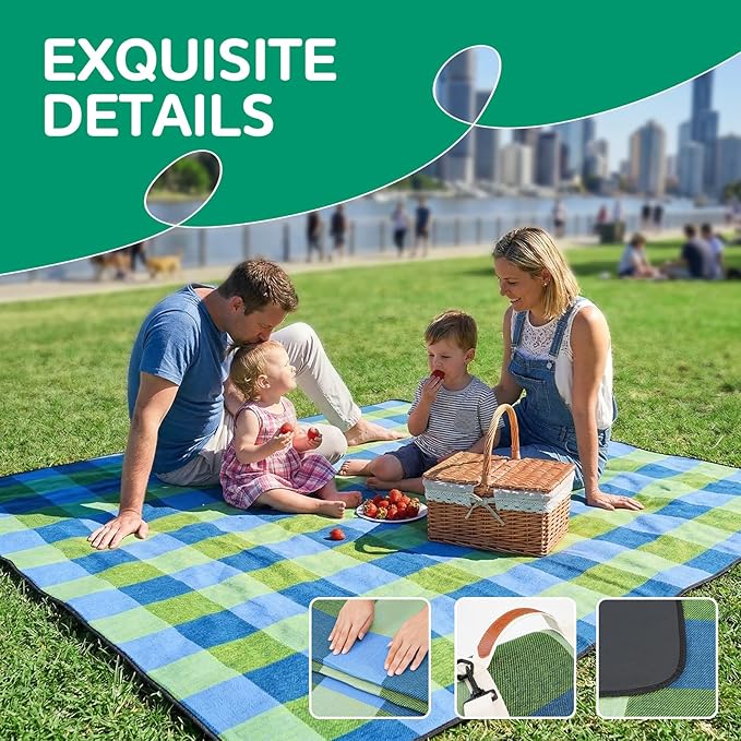 Extra Large Outdoor Picnic Blanket Camping Beach Mat Mama Mommy Mom Ever from Daughter Son Birthday Groom Bride Law Step Mom Stepmom Present Regalos para el día de Las Madres Mujer