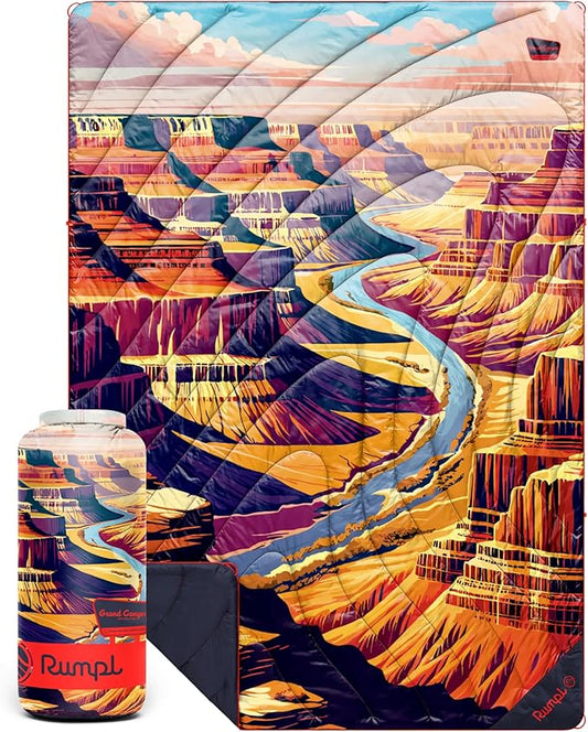 Rumpl Original Puffy National Park Blanket for Camping and Outdoors, Grand Canyon - V3