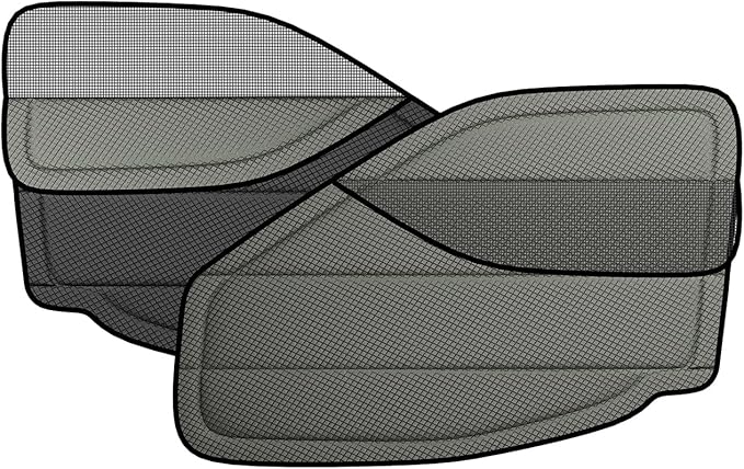 Front Door Window Covers(Pair) for Ford Transit Medium/High Roof, 2015-2019, Magnetic Insulated Blackout Window Sunshade, Foldable Design, with Bug Screen, AllSeasonGuard