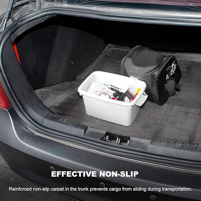 Anti-Slip Mat for Car Roof, 47"×39" Anti-Scratch Cuttable Car Rooftop Cargo Bag Protective Mat, Multifunctional Waterproof Auto Roof Top Rack Carpet Pad for Most Vehicles (Black)