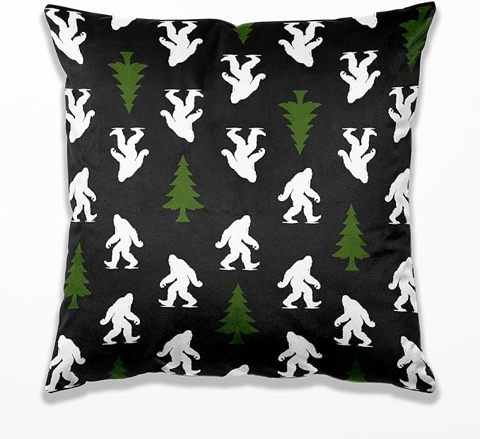 Colorful Sasquatch Pillow Covers 18x18, Big Foot Sasquatch Gifts, Gifts for Hiking Camping Lovers Decorative Pillow Covers for Home Bedroom Living Room,A364