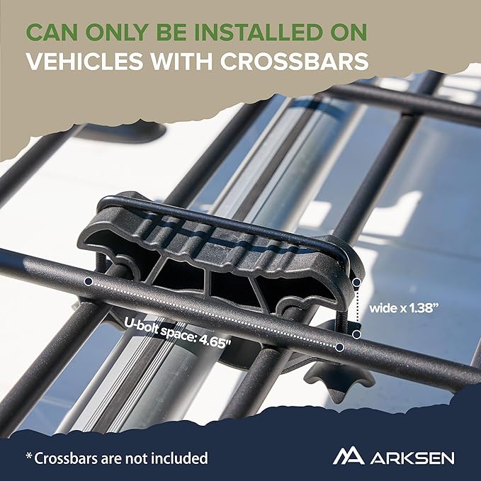 ARKSEN 64" x 39" x 6" Roof Rack Basket with Extension & Cargo Net, 150 lb Heavy-Duty Steel Cargo Carrier, Fits Crossbars up to 1.38" Thick, for SUV & Pickup Truck