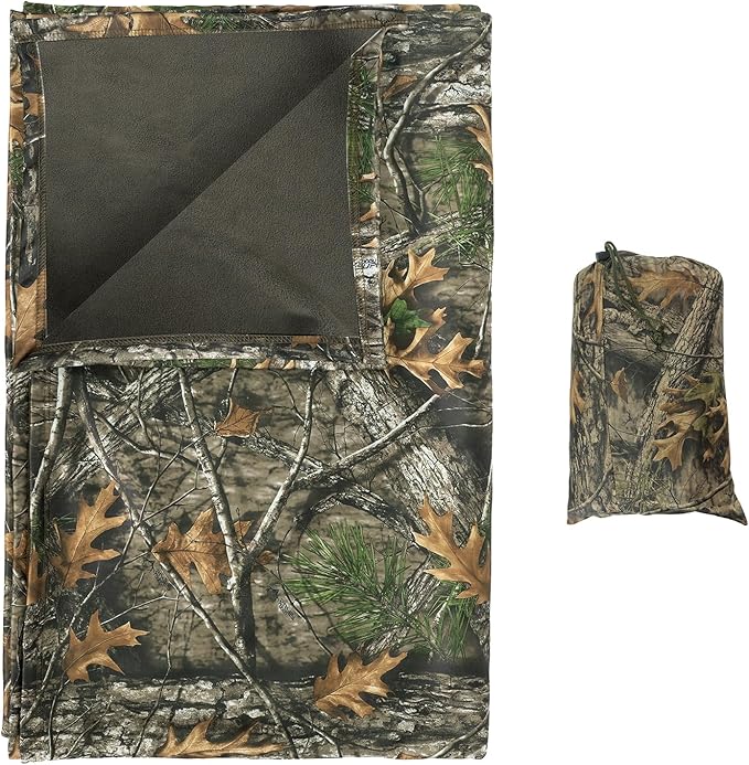 LOOGU Camo Blanket Waterproof Insulation Poncho Liner for Outdoor Camping, Hiking, Hunting, Survival, Backpacking, Picnicking