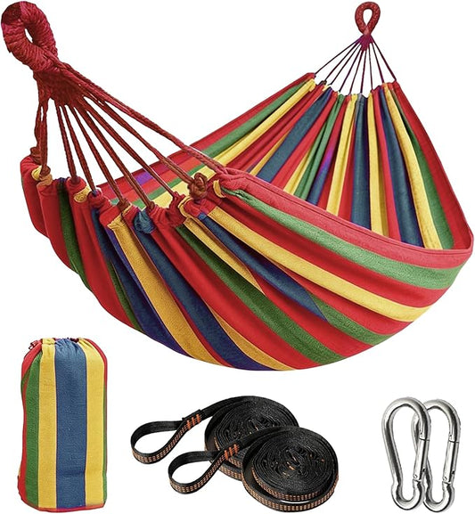 Outdoor amacas Garden Camping Hammock,Portable Hammock for Patio Yard Garden Backyard Porch Travel