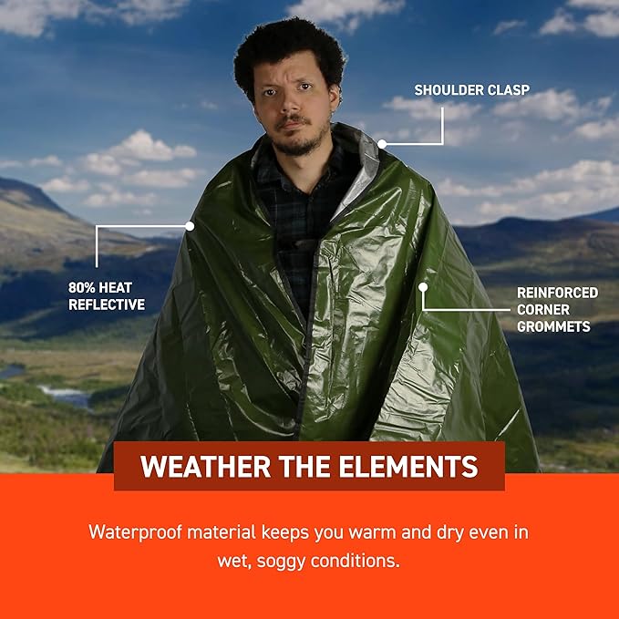 S.O.L. Survive Outdoors Longer SOL Sport Utility Blanket - Green