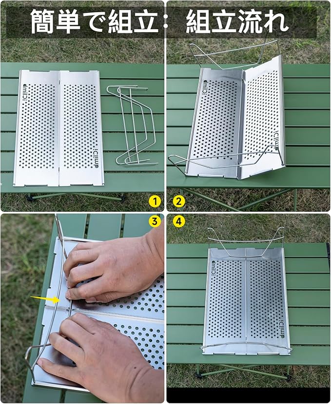 iClimb Mini Solo Folding Table Ultralight Compact for Backpacking Camping Hiking Beach Picnic (Gunmetal, Mini)
