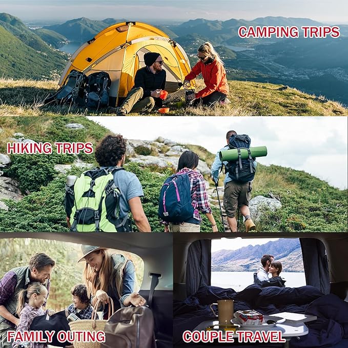 Ultralight Down Sleeping Bag for Adults with 600 Fill Power, Compact All Seasons Sleeping Bag for Backpacking, Hiking and Camping