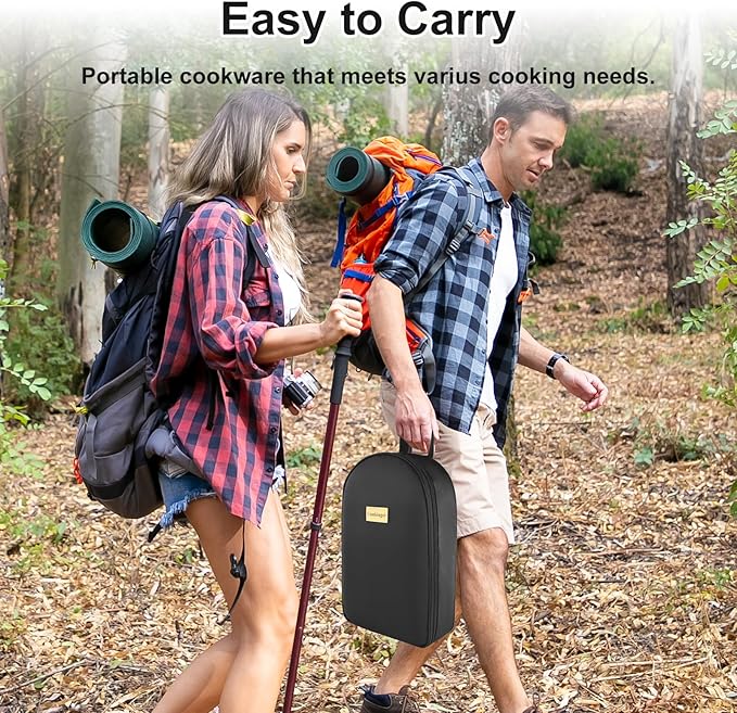 Camping Accessories Kitchen Cooking Utensils Set, Portable Outdoor Camp Cookware Set, Silicone Camper Essentials Gear Must Have Supplies for Travel RV BBQ Grill Picnic Hiking
