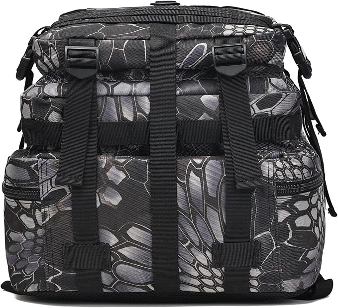 Tactical Backpack for Men, 45L Military Gym Backpacks, Large 3-Day Assault Pack Bug Out Bag MOLLE Daypack for Rucking Fishing Camping (Khaki)