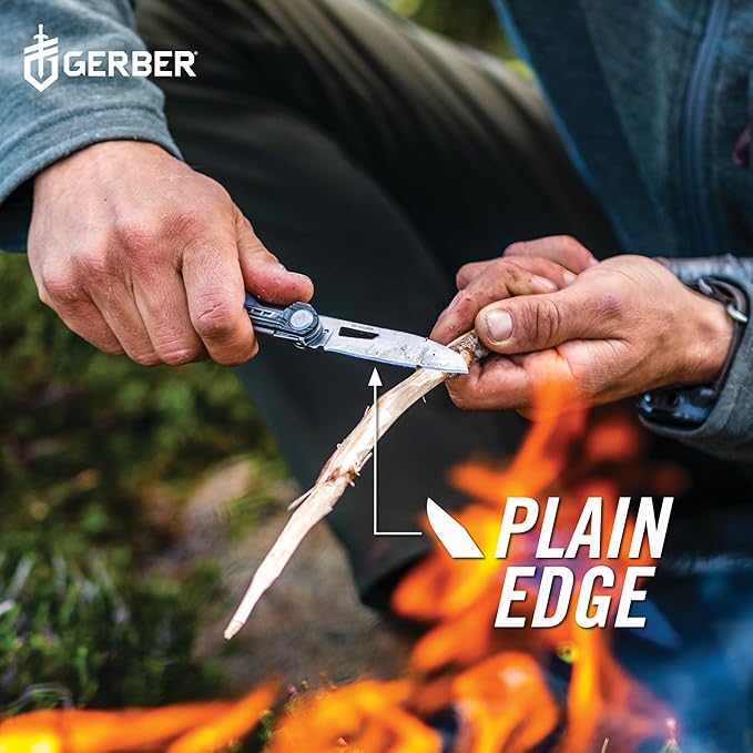 Gerber Gear Armbar Slim Drive Pocket Knife EDC Multitool with Screwdriver, Bottle Opener, Onyx