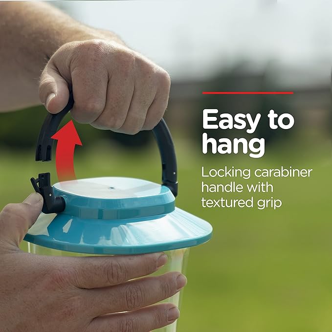 Enbrighten LED Large Camping Lantern, Battery Powered, USB Charging, 800 Lumens, 200 Hour Runtime, Carabiner Handle, Hiking Gear, Emergency Light, Blackout, Storm, Hurricane