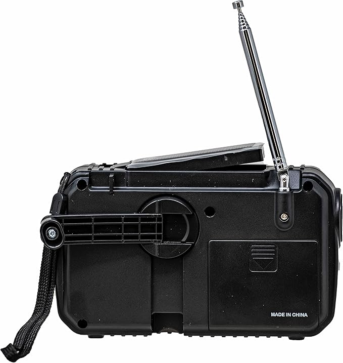 Kaito Voyager ECO Emergency Radio KA369 AM/FM NOAA Weather Alert 5-Way Powered Solar Crank Radio Receiver with LED Flashlight and USB Mobile Phone Charger Yellow