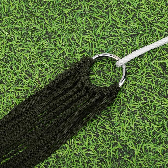 VGEBY Outdoor Hammock, High Strength Breathable Mesh Camping Hammock Nylon Single Person with Rope for Campers Hikers Backyard Relaxation Beach Trips
