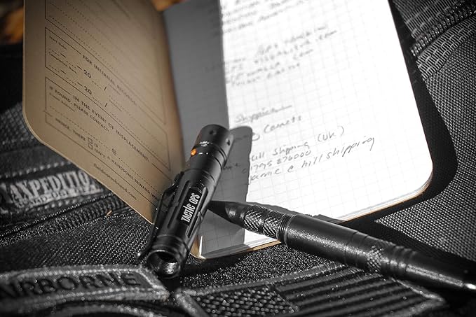 Tactical Self-Defense Pen LED Tactical Flashlight, Bottle Opener, Window Breaker | Multi-Tool for Everyday Carry Survival Gear | Military, Police | Boxed Extra Ink by Tactic Ops