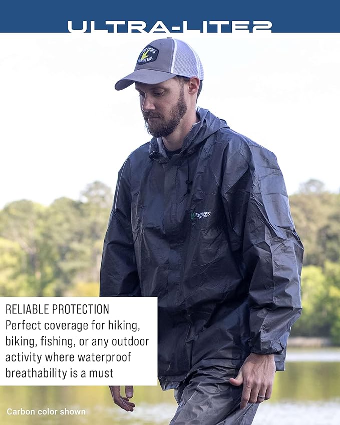 FROGG TOGGS Men's Ultra-Lite2 2-Layer Waterproof Breathable Rain Suit