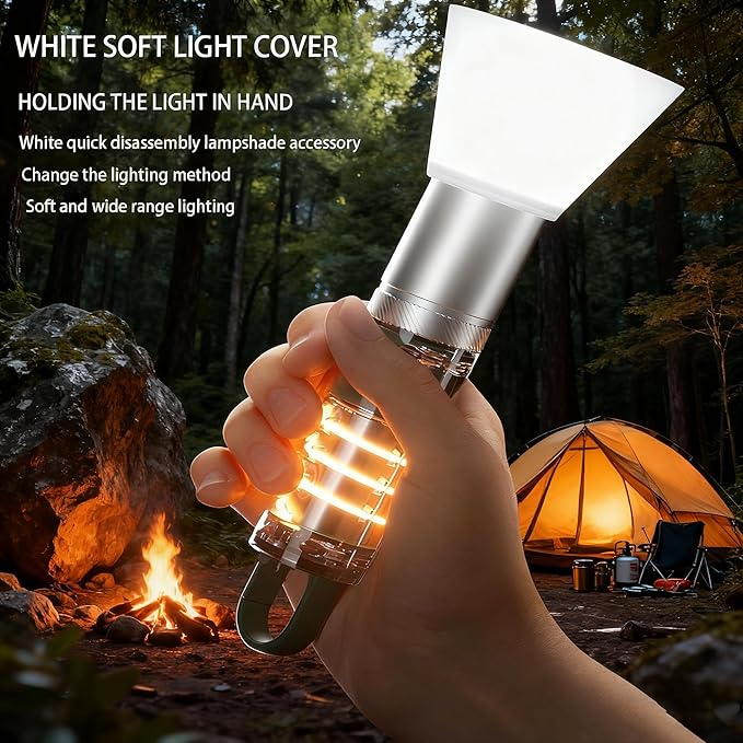 Rechargeable Flashlights High Lumens，Super Bright High Lumens Led Flashlights，6 Modes Zoomable Linternas，Small Flashlights Powerful，Suitable for Hiking Camping and Family Emergencies