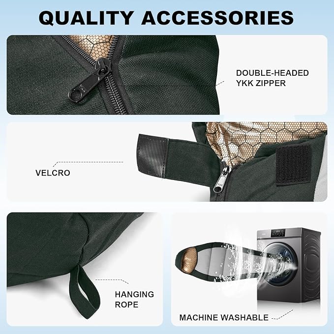Sleeping Bag for Adults All Season 0 Degree,Cotton Canvas with YKK Zipper Compact Backpacking Mummy Camping Sleeping Bag