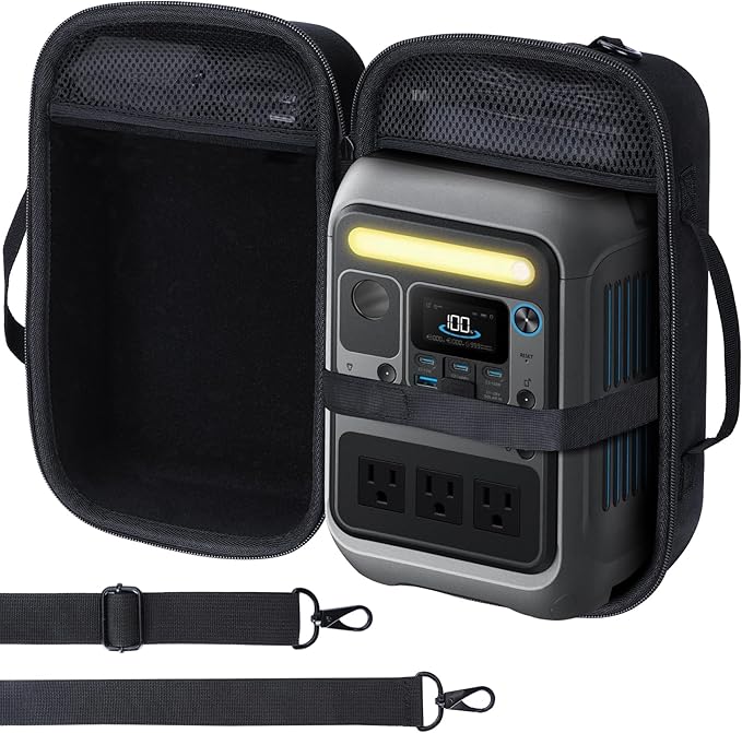Lebakort Hard Case Compatible with Anker SOLIX C300 Portable Power Station Outdoor 288Wh LiFePO4 Battery 300W (600W Surge) Solar Generator