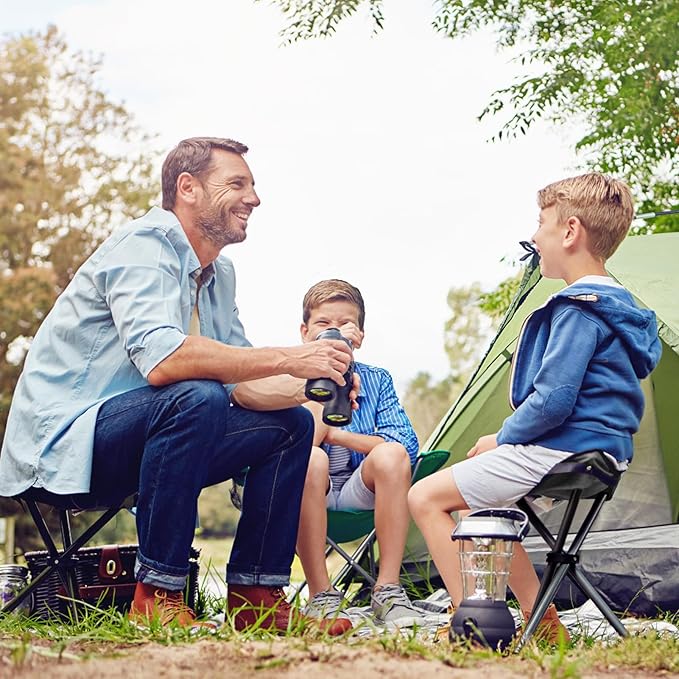 Travel Folding Camping Stool, 14.6 inches Tripod Chair and Maximum weight 210 lbs Outdoor Portable Party Chair Fishing Chairs Seat for Camping Fishing Hiking Gardening and Garden Painting Black