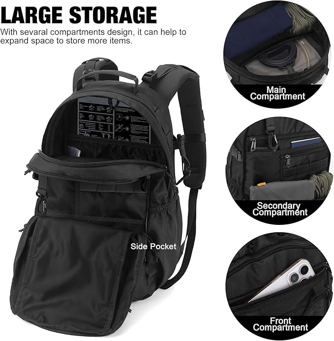 Mardingtop Small Hiking Backpack for Men 20L Military Tactical Molle Rucksack Daypack for Hiking,Travel,Camping