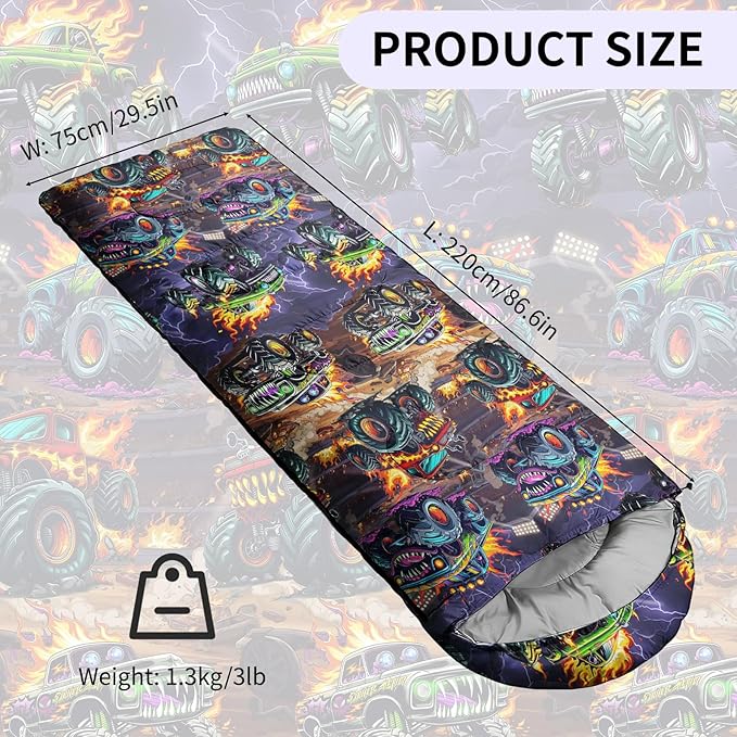 Camping Sleeping Bags, Lightweight Waterproof Sleeping Bag and Compact with Compression Sack for Outdoor